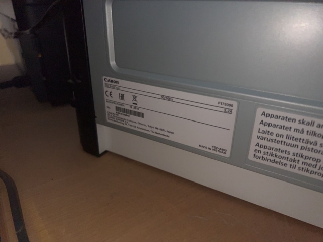 1469592-7 Office furniture with various printers - HP, Brother, Canon