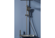 1485950 Ceiling shower with intelligent digital display, grey - brushed aluminum