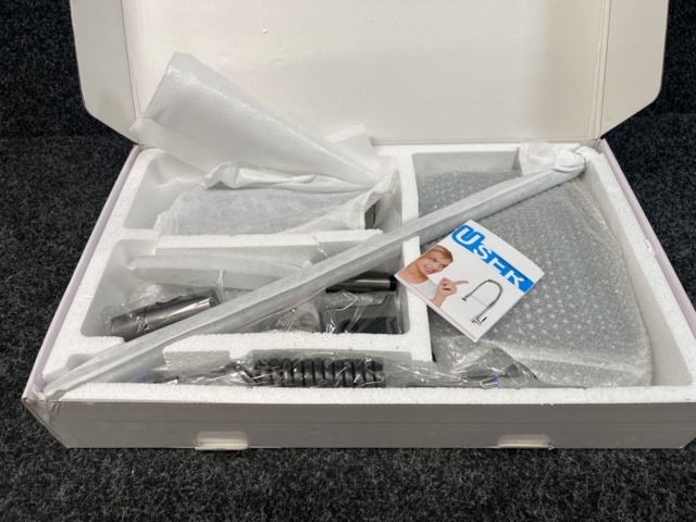 1485957-3 Ceiling shower with intelligent digital display, grey/anthracite