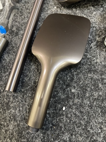 1485957-7 Ceiling shower with intelligent digital display, grey/anthracite