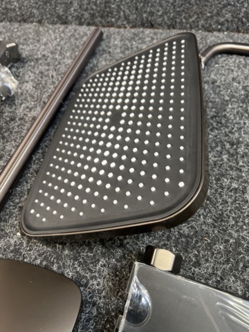 1485957-8 Ceiling shower with intelligent digital display, grey/anthracite