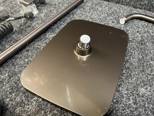 1485957-16 Ceiling shower with intelligent digital display, grey/anthracite