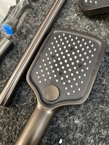 1485963-9 Ceiling shower with intelligent digital display, grey/anthracite