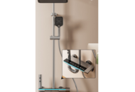 1485970 Ceiling shower with intelligent digital display, grey/anthracite