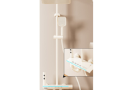 1485985 Ceiling shower with intelligent digital display, white/beige