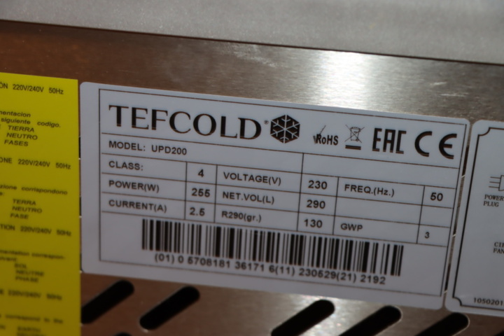1295876-7 Panorama fridge/display box - Tefcold UPD200