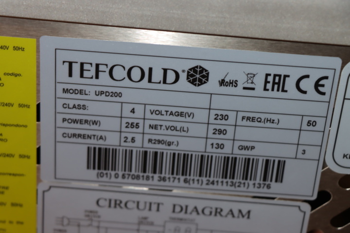 1295878-8 Panorama fridge/display box - Tefcold UPD200