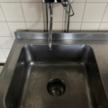 1486662-3 Stainless steel sink with bowl and shelf