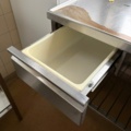 1486664-6 Stainless steel bench with sink and base cabinet