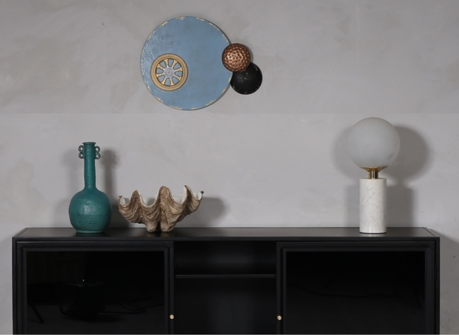 1486806-2 Clockwork wall decoration metal vintage