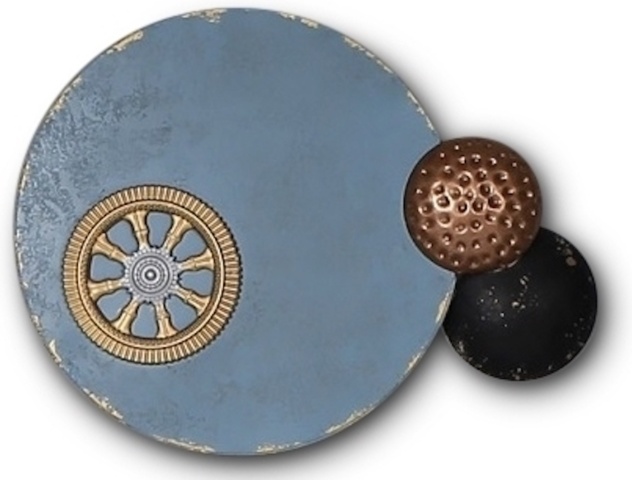 1486806-3 Clockwork wall decoration metal vintage