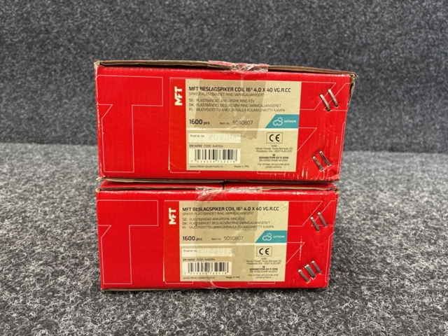 1486875-2 Approximately 3200 pcs Plastic-banded anchor nails 4.0x40mm, MFT