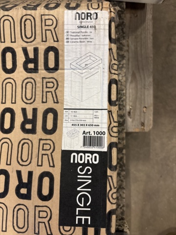 1404494-3 Washbasin with pedestal – Noro Single 450