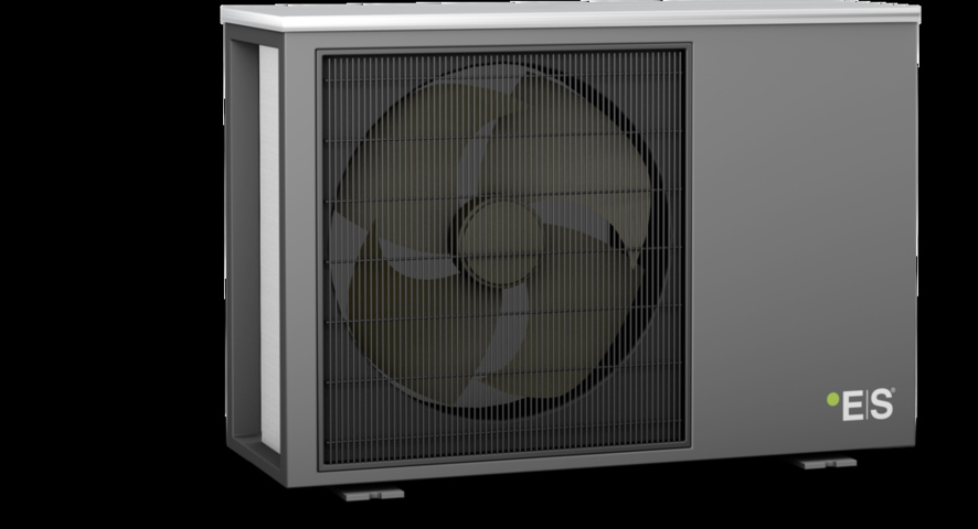 1486921-4 9 kW air/water heat pump Energy Save 250L hot watertank, stainless steel buffertank 15m spiral. K161