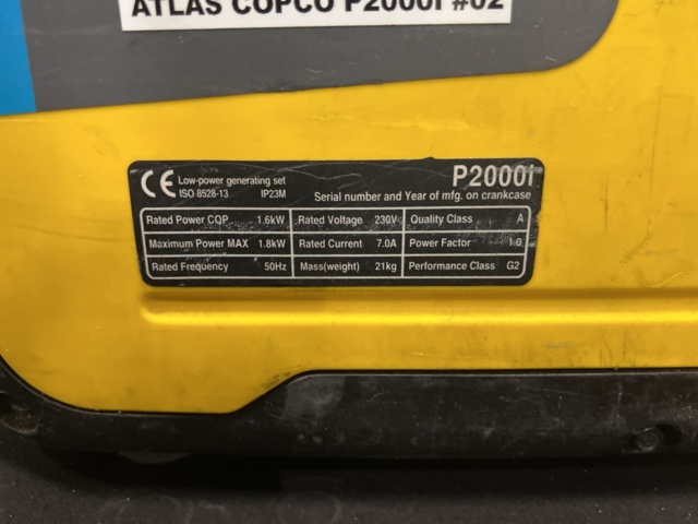 1486191-4 Generator - Atlas Copco P2000i