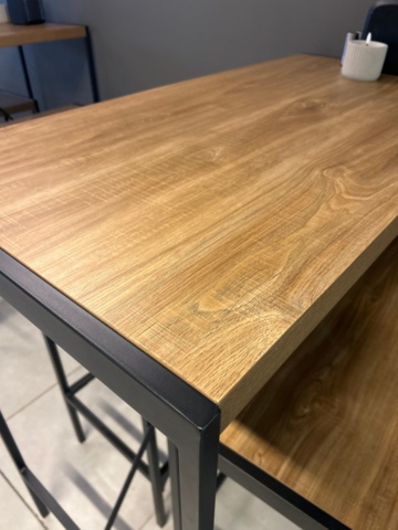 1368670-5 Café/restaurant furniture - 4 tables, 4 benches, 8 stools and 4 wall decorations