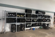 1469585 Various tires, approx. 120 pcs - including shelving system