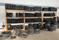 1469586 Various used tires, approximately 200 pieces - including shelves and pallet racks