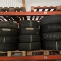1469586-11 Various used tires, approximately 200 pieces - including shelves and pallet racks