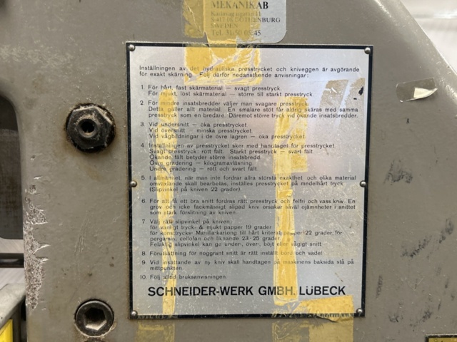 1457485-16 Skärmaskin - Schneider Senator 78, -1956