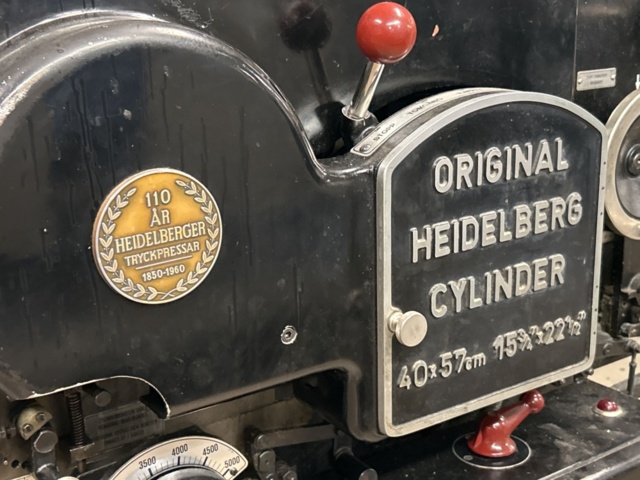 1457488-10 Tryckpress - Original Heidelberg Cylinder 40x57 cm