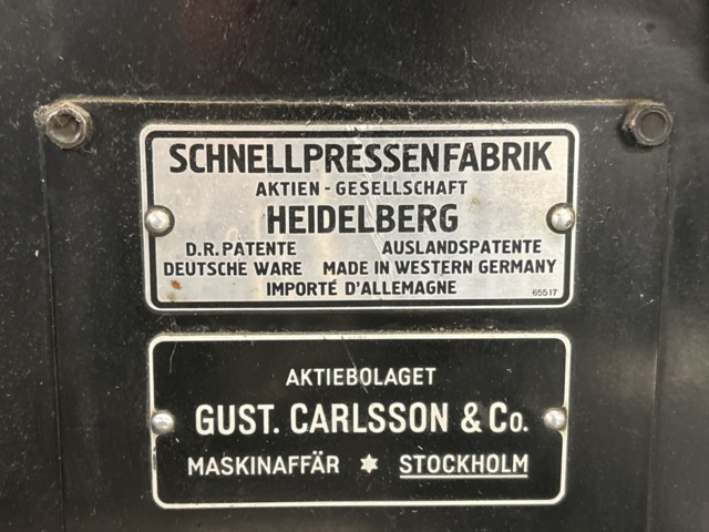1457487-16 Tryckpress - Original Heidelberg