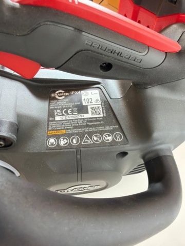 1487690-3 Cramer chainsaw 82TCS15 with 4.0 AH 82V290P battery