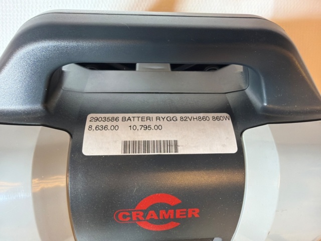 1487694-3 Cramer battery back 82VH860 860W