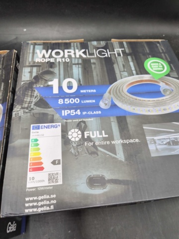 1487253-3 LED-slinga, 2 st, Gelia - 10 m, 8500 lumen, IP44, 4000K