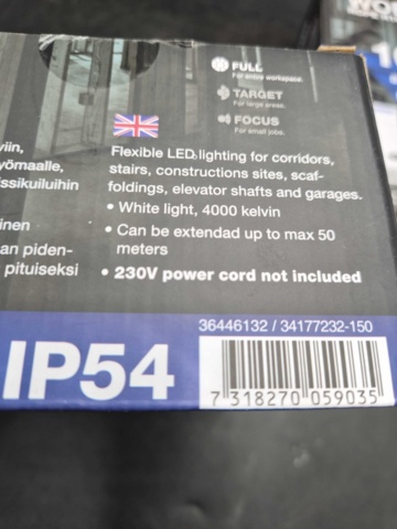 1487253-4 LED-slinga, 2 st, Gelia - 10 m, 8500 lumen, IP44, 4000K