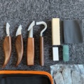 1487852-3 Wood carving set – 17 pieces - Free shipping