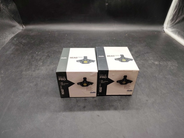 1487269-2 Pannlampor, 2 st, Gelia - LED, USB-laddning, 1000 lm, IPX4