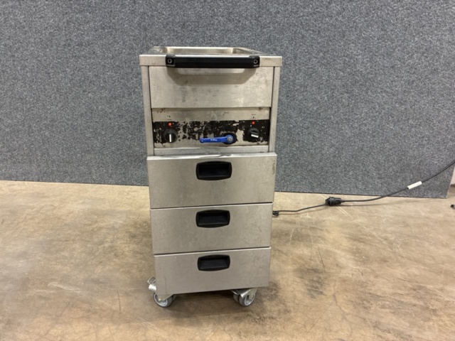 1488221-1 Stainless steel heated trolley, Electro thermo