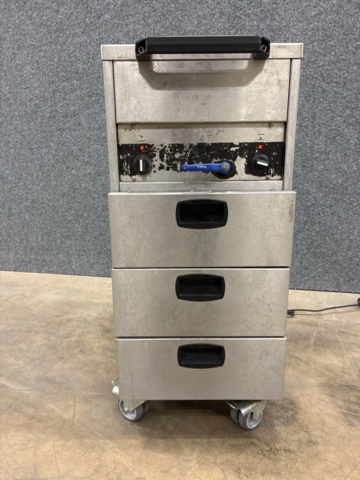 1488221-2 Stainless steel heated trolley, Electro thermo