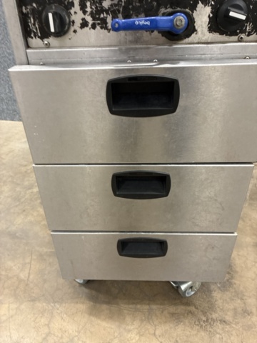 1488221-6 Stainless steel heated trolley, Electro thermo