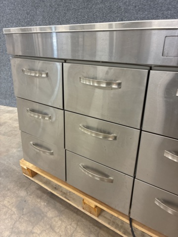 1488224-5 Cooling bench with 9 drawers Inox Baltic SK-1209