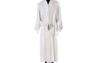 1488157 Bathrobe Bamburino bamboo fabric natural white, size L/XL