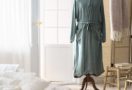 1488139 Bathrobe Bamburino bamboo fabric olive, size S/M