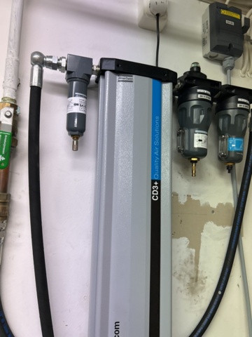 1453377-8 Oil-free scroll compressor with refrigeration dryer and filter - Atlas Copco SF2 with CD3+
