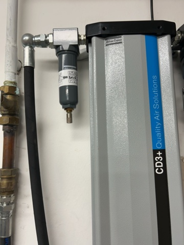 1453377-14 Oil-free scroll compressor with refrigeration dryer and filter - Atlas Copco SF2 with CD3+