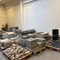 1482201-1 Collection of various paving stones and building materials - about 10 pallets