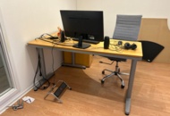 1482221 Office and kitchen furnishings - desks, dining tables, chairs, etc.