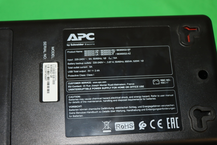 1295845-3 APC Backup Schneider Electric BE8502G2-GR