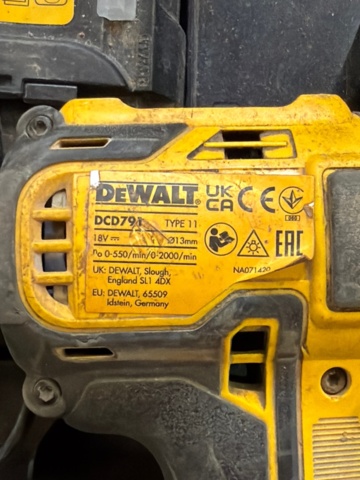 1482207-6 Tool kit 8 machines and accessories - DeWalt, Hikoki, Biltema