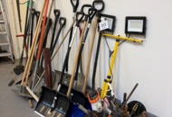 1482213 Large collection of assorted garden tools and implements