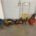 1482203-1 Construction and workshop equipment - compressor, sack truck, winches and rebar
