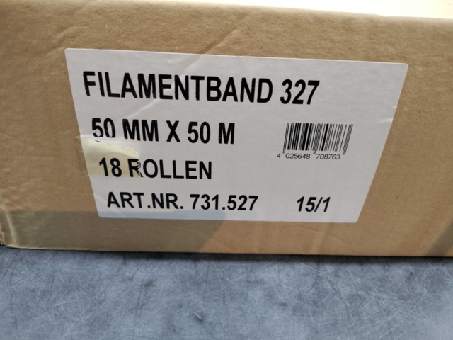 1488622-3 Filament tape, 18 pcs - 50 mm x 50 m, fiberglass reinforced