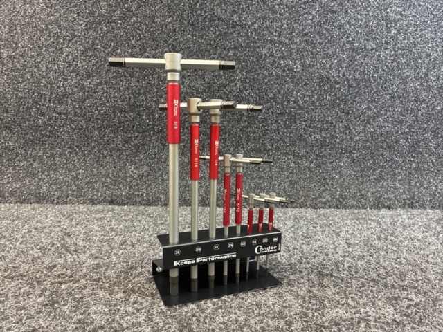 1488905-2 3-Way T-Handle Wrench Set, 8 Pieces, 6-Point 5/64"-3/8"