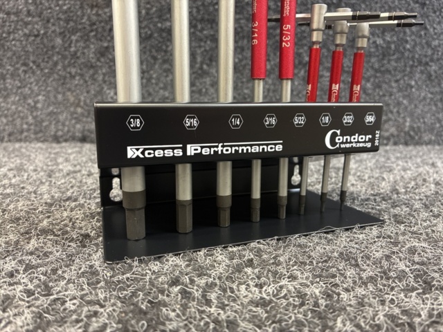 1488905-3 3-Way T-Handle Wrench Set, 8 Pieces, 6-Point 5/64"-3/8"