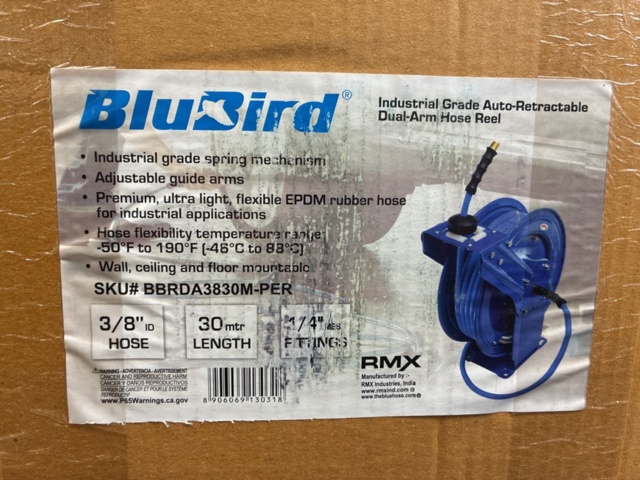 1488915-3 Hose reel BluBird 3/8" 30m Dual Arm Heavy Duty